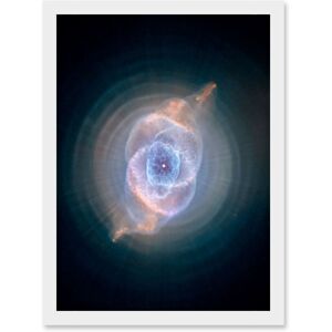 Artery8 Hubble Space Telescope Image Cat's Eye Planetary Nebula Dying Star Sculpture Gas Dust Spherical Mass Pulse Ejections Bright Bull's Eye White A4 Artery8 Hubble Space Telescope Image Cat's Eye Planetary Nebula Dying Star Sculpture Gas Dust Spherical Mass Pulse Ejections Bright Bull's Eye White A4