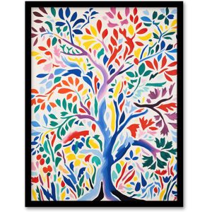 Artery8 Henri Matisse Style Tree Multi Coloured Forest Nature Art Print Framed Poster Wall Decor in Black Size: W12" x H16" Black W12" x H16" Artery8 Henri Matisse Style Tree Multi Coloured Forest Nature Art Print Framed Poster Wall Decor in Black Size: W12" x H16" Black W12" x H16"