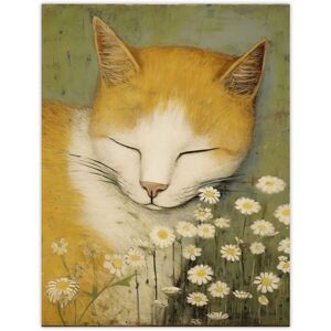 Artery8 Sleeping w/ The Daisies Artwork By Gillian Keenan Cat Sleeping In Wildflower Meadow Pastel Colour Oil Painting Large Wall Unframed Art Poster Multicolor W18" x H24" Artery8 Sleeping w/ The Daisies Artwork By Gillian Keenan Cat Sleeping In Wildflower Meadow Pastel Colour Oil Painting Large Wall Unframed Art Poster Multicolor W18" x H24"