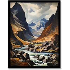 Artery8 Wall Art Print Cairngorms National Park Oil Painting Dramatic Scottish Highlands Mountains Art Framed in Black Size: W12" x H16" Black W12" x H16" Artery8 Wall Art Print Cairngorms National Park Oil Painting Dramatic Scottish Highlands Mountains Art Framed in Black Size: W12" x H16" Black W12" x H16"
