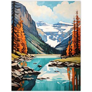Artery8 Lake Louise Oil Painting Canada Banff National Park In Autumn Unframed Wall Art Print Poster Home Decor Premium Size: W12" x H16" Multicolor W12" x H16" Artery8 Lake Louise Oil Painting Canada Banff National Park In Autumn Unframed Wall Art Print Poster Home Decor Premium Size: W12" x H16" Multicolor W12" x H16"