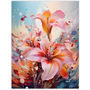 Artery8 Abstract Flowers Vibrant Painting Dreamy Meadow Of Lilies Unframed Wall Art Print Poster Home Decor Premium Size: W12" x H16" Multicolor W12" x H16" Artery8 Abstract Flowers Vibrant Painting Dreamy Meadow Of Lilies Unframed Wall Art Print Poster Home Decor Premium Size: W12" x H16" Multicolor W12" x H16"