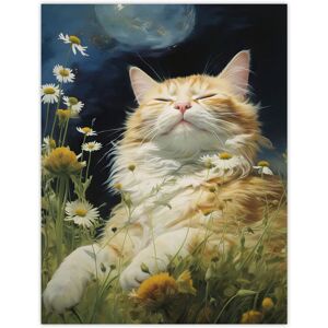 Artery8 Norwegian Forest Cat Sunbathing In Wildflower Meadow Oil Painting Unframed Wall Art Print Poster Home Decor Premium Size: W12" x H16" Multicolor W12" x H16" Artery8 Norwegian Forest Cat Sunbathing In Wildflower Meadow Oil Painting Unframed Wall Art Print Poster Home Decor Premium Size: W12" x H16" Multicolor W12" x H16"