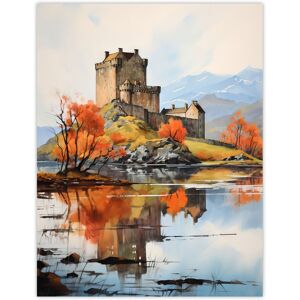 Artery8 Eilean Donan Castle Scotland Watercolour Painting Misty Morning Autumn Sunlight Unframed Wall Art Print Poster Home Decor Premium Multicolor W12" x H16" Artery8 Eilean Donan Castle Scotland Watercolour Painting Misty Morning Autumn Sunlight Unframed Wall Art Print Poster Home Decor Premium Multicolor W12" x H16"