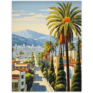 Artery8 Sunset Strip Los Angeles California Artwork Blue Orange Green Palm Tree Street Cityscape Unframed Wall Art Print Poster Home Decor Premium Multicolor W12" x H16" Artery8 Sunset Strip Los Angeles California Artwork Blue Orange Green Palm Tree Street Cityscape Unframed Wall Art Print Poster Home Decor Premium Multicolor W12" x H16"