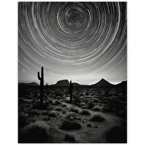 Artery8 The Milky Way Time Lapse Star Trails Stars Tracing Their Journey Across Black White Cactus Unframed Wall Art Print Poster Home Decor Premium Multicolor W12" x H16" Artery8 The Milky Way Time Lapse Star Trails Stars Tracing Their Journey Across Black White Cactus Unframed Wall Art Print Poster Home Decor Premium Multicolor W12" x H16"