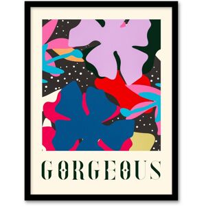 Wee Blue Coo Wall Art Print Floral Abstract Gorgeous Quote Graphic Pattern Bold Art Framed Size: W12" x H16" Multicolor W12" x H16" Wee Blue Coo Wall Art Print Floral Abstract Gorgeous Quote Graphic Pattern Bold Art Framed Size: W12" x H16" Multicolor W12" x H16"