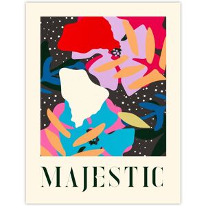 Wee Blue Coo Wall Art Print Floral Abstract Majestic Quote Graphic Pattern Bold Poster Size: W12" x H16" Multicolor W12" x H16" Wee Blue Coo Wall Art Print Floral Abstract Majestic Quote Graphic Pattern Bold Poster Size: W12" x H16" Multicolor W12" x H16"