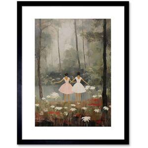 Artery8 Wall Art Print Forest Ballet Oil Painting Kids Bedroom Ballerinas Gracefully Dancing by a Lake Artwork Framed 9X7 Inch Size: W7" x H9" Black W7" x H9" Artery8 Wall Art Print Forest Ballet Oil Painting Kids Bedroom Ballerinas Gracefully Dancing by a Lake Artwork Framed 9X7 Inch Size: W7" x H9" Black W7" x H9"