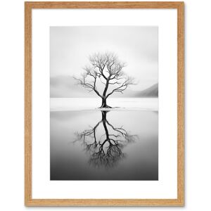 Artery8 Wall Art Print Lone Tree by Frozen Lake Winter Landscape Black & White Photograph Artwork Framed 9X7 Inch in Beige Size: W7" x H9" Beige W7" x H9" Artery8 Wall Art Print Lone Tree by Frozen Lake Winter Landscape Black & White Photograph Artwork Framed 9X7 Inch in Beige Size: W7" x H9" Beige W7" x H9"