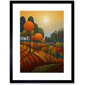 Artery8 Wall Art Print Autumn Fields Pointillism Painting Amber Orange Green Countryside Landscape Artwork Framed 9X7 Inch in Black Size: W7" x H9" Black W7" x H9" Artery8 Wall Art Print Autumn Fields Pointillism Painting Amber Orange Green Countryside Landscape Artwork Framed 9X7 Inch in Black Size: W7" x H9" Black W7" x H9"