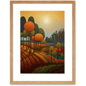 Artery8 Wall Art Print Autumn Fields Pointillism Painting Amber Orange Green Countryside Landscape Artwork Framed 9X7 Inch in Beige Size: W7" x H9" Beige W7" x H9" Artery8 Wall Art Print Autumn Fields Pointillism Painting Amber Orange Green Countryside Landscape Artwork Framed 9X7 Inch in Beige Size: W7" x H9" Beige W7" x H9"