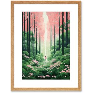 Artery8 Wall Art Print Mount Yoshino Cherry Blossom Tree Forest Bright Artwork Baby Pink Green Walk in Nature Trail Artwork Framed 9X7 Inch Beige W7" x H9" Artery8 Wall Art Print Mount Yoshino Cherry Blossom Tree Forest Bright Artwork Baby Pink Green Walk in Nature Trail Artwork Framed 9X7 Inch Beige W7" x H9"
