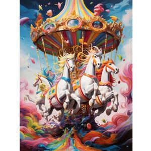 Artery8 Wall Art Print Magical Carousel in Rainbow Clouds Bright Bold Vibrant Fantasy Kids Bedroom Baby Nursery Artwork Poster Size: W12" x H16" Multicolor W12" x H16" Artery8 Wall Art Print Magical Carousel in Rainbow Clouds Bright Bold Vibrant Fantasy Kids Bedroom Baby Nursery Artwork Poster Size: W12" x H16" Multicolor W12" x H16"