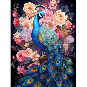 Artery8 Wall Art Print Elegant Peacock Bird with Rose Flower Blooms Vibrant Floral Blue Pink Orange Artwork Poster Size: W12" x H16" Multicolor W12" x H16" Artery8 Wall Art Print Elegant Peacock Bird with Rose Flower Blooms Vibrant Floral Blue Pink Orange Artwork Poster Size: W12" x H16" Multicolor W12" x H16"