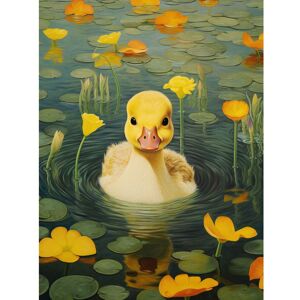 Artery8 Wall Art Print Whirlpool Duckling Lily Pads & Flowers Kids Bedroom Nursery Artwork Poster in Yellow Size: W24" x H32" Yellow W24" x H32" Artery8 Wall Art Print Whirlpool Duckling Lily Pads & Flowers Kids Bedroom Nursery Artwork Poster in Yellow Size: W24" x H32" Yellow W24" x H32"