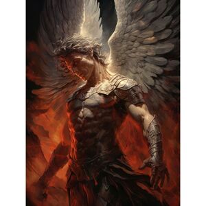 Artery8 Wall Art Print Archangel Michael Powerful Warrior Conceptual Artwork Champion of Justice Armour Angel Wings Poster in Grey Size: W24" x H32" Grey W24" x H32" Artery8 Wall Art Print Archangel Michael Powerful Warrior Conceptual Artwork Champion of Justice Armour Angel Wings Poster in Grey Size: W24" x H32" Grey W24" x H32"