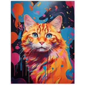 Artery8 Wall Art Print Orange Tabby Cat Lover Gift Pet Portrait Abstract Pink Blue Artwork Painting Poster Size: W12" x H16" Multicolor W12" x H16" Artery8 Wall Art Print Orange Tabby Cat Lover Gift Pet Portrait Abstract Pink Blue Artwork Painting Poster Size: W12" x H16" Multicolor W12" x H16"