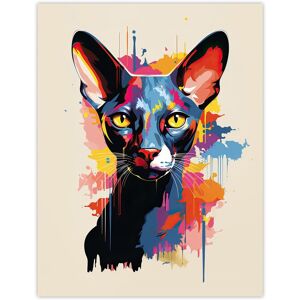 Artery8 Wall Art Print Shorthair Cat Lover Gift Pet Portrait Orange Blue Pink Artwork Painting Poster Size: W12" x H16" Multicolor W12" x H16" Artery8 Wall Art Print Shorthair Cat Lover Gift Pet Portrait Orange Blue Pink Artwork Painting Poster Size: W12" x H16" Multicolor W12" x H16"