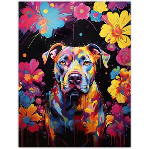 Artery8 Wall Art Print Staffordshire Bull Terrier Dog Lover Gift Pet Portrait Vibrant Blue Orange Purple Artwork Painting Poster Size: W12" x H16" Multicolor W12" x H16" Artery8 Wall Art Print Staffordshire Bull Terrier Dog Lover Gift Pet Portrait Vibrant Blue Orange Purple Artwork Painting Poster Size: W12" x H16" Multicolor W12" x H16"