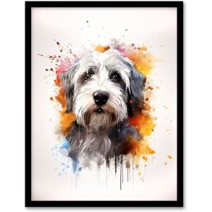 Artery8 Wall Art Print Old English Sheep Dog Lovers Gift Watercolour Pet Portrait Painting Artwork Art Framed Size: W12" x H16" Multicolor W12" x H16" Artery8 Wall Art Print Old English Sheep Dog Lovers Gift Watercolour Pet Portrait Painting Artwork Art Framed Size: W12" x H16" Multicolor W12" x H16"