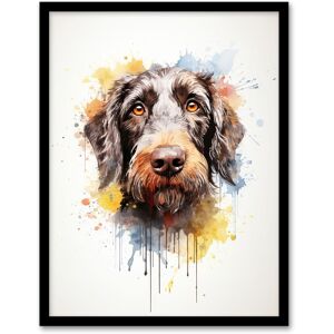 Artery8 Wall Art Print Wirehaired German Pointer Lovers Gift Watercolour Pet Portrait Painting Artwork Art Framed Size: W12" x H16" Multicolor W12" x H16" Artery8 Wall Art Print Wirehaired German Pointer Lovers Gift Watercolour Pet Portrait Painting Artwork Art Framed Size: W12" x H16" Multicolor W12" x H16"