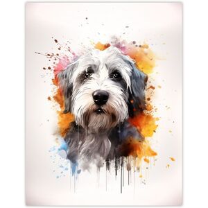Artery8 Wall Art Print Old English Sheep Dog Lovers Gift Watercolour Pet Portrait Painting Artwork Poster Size: W12" x H16" Multicolor W12" x H16" Artery8 Wall Art Print Old English Sheep Dog Lovers Gift Watercolour Pet Portrait Painting Artwork Poster Size: W12" x H16" Multicolor W12" x H16"