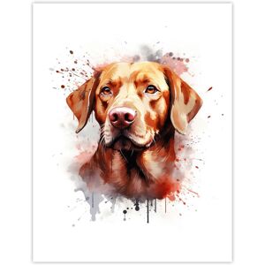 Artery8 Wall Art Print Red Labrador Retriever Lovers Gift Watercolour Pet Portrait Painting Artwork Poster Size: W12" x H16" Multicolor W12" x H16" Artery8 Wall Art Print Red Labrador Retriever Lovers Gift Watercolour Pet Portrait Painting Artwork Poster Size: W12" x H16" Multicolor W12" x H16"