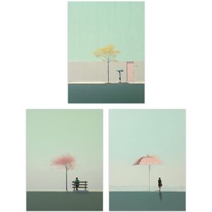 Artery8 Wall Art Print Set of 3 s Minimalist Sage Green Aesthetic Tree Umbrella Park 3 Pack Poster Living Room s in Pale Green Size: W12" x H16" Pale Green W12" x H16" Artery8 Wall Art Print Set of 3 s Minimalist Sage Green Aesthetic Tree Umbrella Park 3 Pack Poster Living Room s in Pale Green Size: W12" x H16" Pale Green W12" x H16"