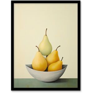 Wee Blue Coo Wall Art Print All Gone Pear Shaped Oil Painting Sage Green Orange Bright Fruit Art Framed in Yellow Size: W12" x H16" Yellow W12" x H16" Wee Blue Coo Wall Art Print All Gone Pear Shaped Oil Painting Sage Green Orange Bright Fruit Art Framed in Yellow Size: W12" x H16" Yellow W12" x H16"
