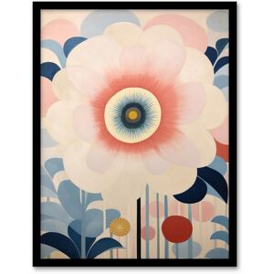 Wee Blue Coo Wall Art Print Flower af Klint Style Bloom Pastel Colour Pink Blue Abstract Floral Oil Painting Art Framed Size: W12" x H16" Pink W12" x H16" Wee Blue Coo Wall Art Print Flower af Klint Style Bloom Pastel Colour Pink Blue Abstract Floral Oil Painting Art Framed Size: W12" x H16" Pink W12" x H16"