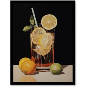 Wee Blue Coo Wall Art Print Long Island Iced Tea Refreshing Cocktail Drink Kitchen Realistic Oil Painting Art Framed in Black Size: W12" x H16" Black W12" x H16" Wee Blue Coo Wall Art Print Long Island Iced Tea Refreshing Cocktail Drink Kitchen Realistic Oil Painting Art Framed in Black Size: W12" x H16" Black W12" x H16"