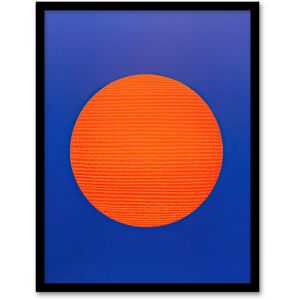 Wee Blue Coo Wall Art Print Tangerine Sunrise Minimalist Circle Blue Amber Sun Colour Block Painting Art Framed Size: W12" x H16" Multicolor W12" x H16" Wee Blue Coo Wall Art Print Tangerine Sunrise Minimalist Circle Blue Amber Sun Colour Block Painting Art Framed Size: W12" x H16" Multicolor W12" x H16"