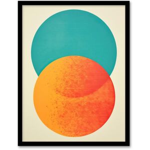 Wee Blue Coo Wall Art Print Teal We Meet Again Orange Abstract Sphere Colour Block Vibrant Minimalism Painting Art Framed Size: W12" x H16" Multicolor W12" x H16" Wee Blue Coo Wall Art Print Teal We Meet Again Orange Abstract Sphere Colour Block Vibrant Minimalism Painting Art Framed Size: W12" x H16" Multicolor W12" x H16"
