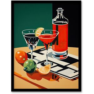 Wee Blue Coo Wall Art Print That Friday Feeling Negroni Aperitif Drinks Red Orange Green Graphic Design Painting Art Framed Size: W12" x H16" Multicolor W12" x H16" Wee Blue Coo Wall Art Print That Friday Feeling Negroni Aperitif Drinks Red Orange Green Graphic Design Painting Art Framed Size: W12" x H16" Multicolor W12" x H16"