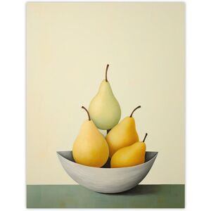 Wee Blue Coo Wall Art Print All Gone Pear Shaped Oil Painting Sage Green Orange Bright Fruit Poster in Yellow Size: W12" x H16" Yellow W12" x H16" Wee Blue Coo Wall Art Print All Gone Pear Shaped Oil Painting Sage Green Orange Bright Fruit Poster in Yellow Size: W12" x H16" Yellow W12" x H16"