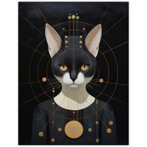 Wee Blue Coo Wall Art Print Interplanetary Cat Queen Oil Painting Conceptual Art Cosmic Empire Ruler Futuristic Feline Portrait Poster Black W12" x H16" Wee Blue Coo Wall Art Print Interplanetary Cat Queen Oil Painting Conceptual Art Cosmic Empire Ruler Futuristic Feline Portrait Poster Black W12" x H16"