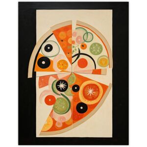 Wee Blue Coo Wall Art Print Margherita With Extra Olives Kandinsky Inspired Abstract Pizza with Vegetables Orange Green Painting Poster Multicolor W12" x H16" Wee Blue Coo Wall Art Print Margherita With Extra Olives Kandinsky Inspired Abstract Pizza with Vegetables Orange Green Painting Poster Multicolor W12" x H16"