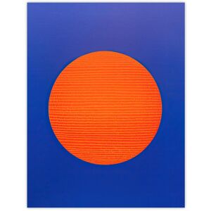 Wee Blue Coo Wall Art Print Tangerine Sunrise Minimalist Circle Blue Amber Sun Colour Block Painting Poster Size: W12" x H16" Multicolor W12" x H16" Wee Blue Coo Wall Art Print Tangerine Sunrise Minimalist Circle Blue Amber Sun Colour Block Painting Poster Size: W12" x H16" Multicolor W12" x H16"