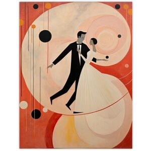 Wee Blue Coo Wall Art Print The First Dance Married Couple Swirls Orange Pink Black Geometric Oil Painting Poster Size: W12" x H16" Orange W12" x H16" Wee Blue Coo Wall Art Print The First Dance Married Couple Swirls Orange Pink Black Geometric Oil Painting Poster Size: W12" x H16" Orange W12" x H16"