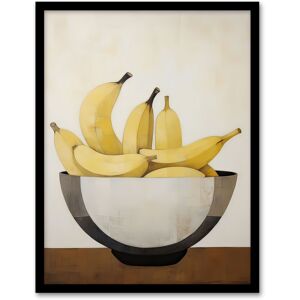 Artery8 Wall Art Print Banana Bowl Minimalist Painting Still Life Simple Kitchen Framed Art in Yellow Size: W12" x H16" Yellow W12" x H16" Artery8 Wall Art Print Banana Bowl Minimalist Painting Still Life Simple Kitchen Framed Art in Yellow Size: W12" x H16" Yellow W12" x H16"