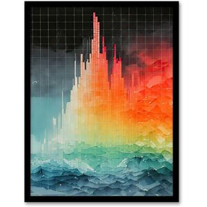 Artery8 Wall Art Print Rainbow Colour Forest Trees Vibrant Mountain Landscape Framed Art in Orange Size: W12" x H16" Orange W12" x H16" Artery8 Wall Art Print Rainbow Colour Forest Trees Vibrant Mountain Landscape Framed Art in Orange Size: W12" x H16" Orange W12" x H16"