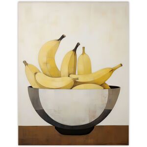 Artery8 Wall Art Print Banana Bowl Minimalist Painting Still Life Simple Kitchen Poster in Yellow Size: W12" x H16" Yellow W12" x H16" Artery8 Wall Art Print Banana Bowl Minimalist Painting Still Life Simple Kitchen Poster in Yellow Size: W12" x H16" Yellow W12" x H16"