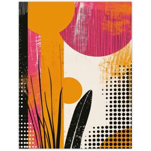 Artery8 Wall Art Print Abstract Grunge Boho Orange Pink Pattern Design Poster Size: W12" x H16" Orange W12" x H16" Artery8 Wall Art Print Abstract Grunge Boho Orange Pink Pattern Design Poster Size: W12" x H16" Orange W12" x H16"