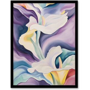 Artery8 Wall Art Print Abstract Calla Lily Flowers Watercolour Painting Art Framed Poster in Black Size: W12" x H16" Black W12" x H16" Artery8 Wall Art Print Abstract Calla Lily Flowers Watercolour Painting Art Framed Poster in Black Size: W12" x H16" Black W12" x H16"