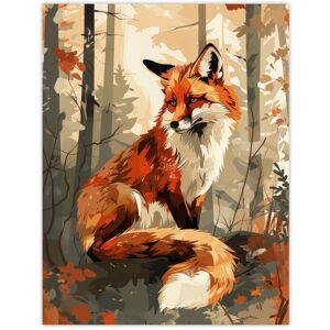 Artery8 Wall Art Print Red Fox Autumn Forest Landscape Portrait Design Poster in Orange Size: W12" x H16" Orange W12" x H16" Artery8 Wall Art Print Red Fox Autumn Forest Landscape Portrait Design Poster in Orange Size: W12" x H16" Orange W12" x H16"