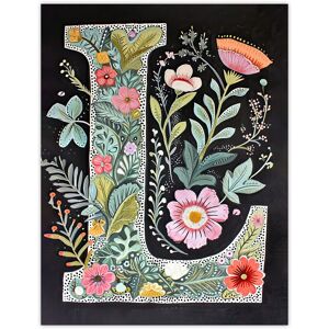 Artery8 Women's Wall Art Print Letter L Watercolour Wildflowers Colourful Nature Floral Word Art For Her Poster Size: W24" x H32" Multicolor W24" x H32" Artery8 Women's Wall Art Print Letter L Watercolour Wildflowers Colourful Nature Floral Word Art For Her Poster Size: W24" x H32" Multicolor W24" x H32"