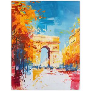 Artery8 Arc De Triomphe Paris Champs Elysees Abstract Wall Art Print in Blue Size: W12" x H16" Blue W12" x H16" Artery8 Arc De Triomphe Paris Champs Elysees Abstract Wall Art Print in Blue Size: W12" x H16" Blue W12" x H16"