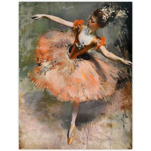 Artery8 Ballerina Arabesque Pose Edgar Degas Inspired Wall Art Print in Pink Size: W12" x H16" Pink W12" x H16" Artery8 Ballerina Arabesque Pose Edgar Degas Inspired Wall Art Print in Pink Size: W12" x H16" Pink W12" x H16"