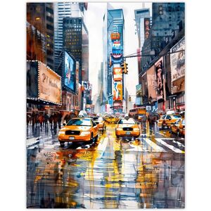 Artery8 Times Square Taxis Billboards Watercolour Iconic Wall Art Print Size: W12" x H16" Multicolor W12" x H16" Artery8 Times Square Taxis Billboards Watercolour Iconic Wall Art Print Size: W12" x H16" Multicolor W12" x H16"